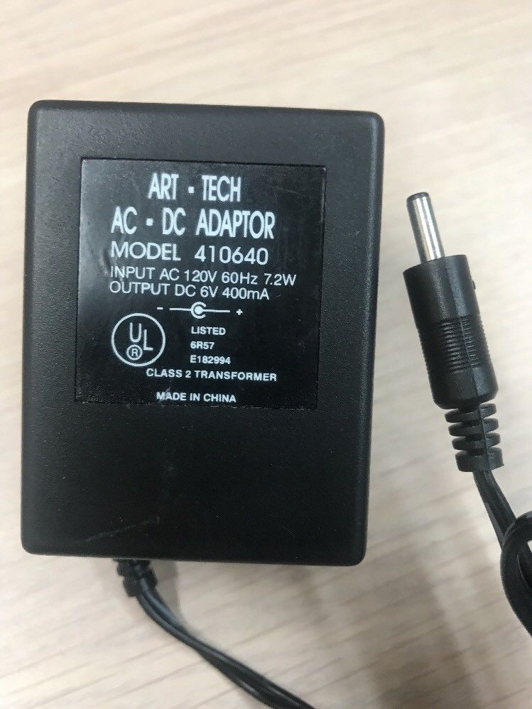 *Brand NEW* Art-Tech 410640 6V DC 400mA AC Adapter Power Supply Charger